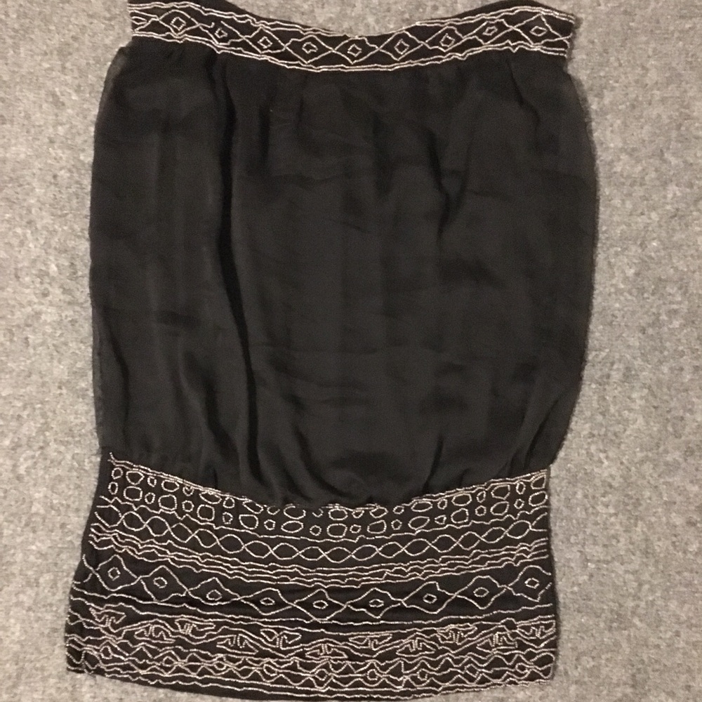 Nikibiki Beaded mini black dress
